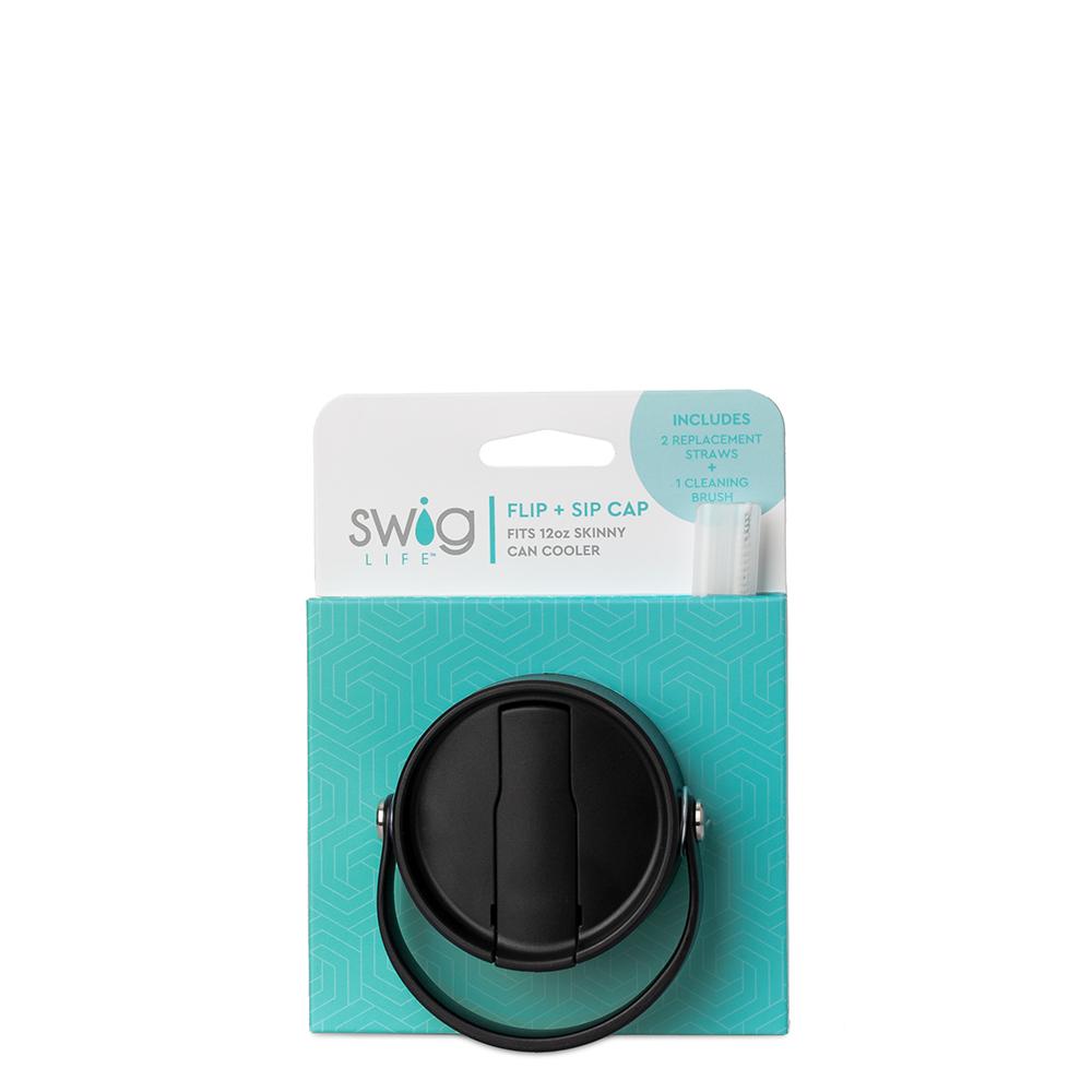 Black Flip + Sip Cap (Small) - Swig